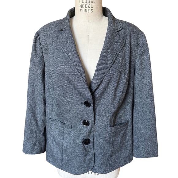 Sejour Basic Blazer in Gray Size 16W - Picture 1 of 6